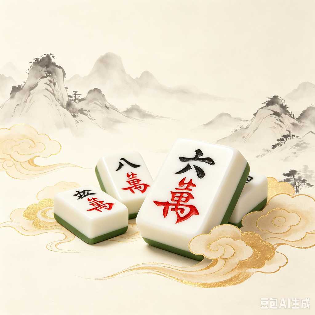 premium engraved mahjong set