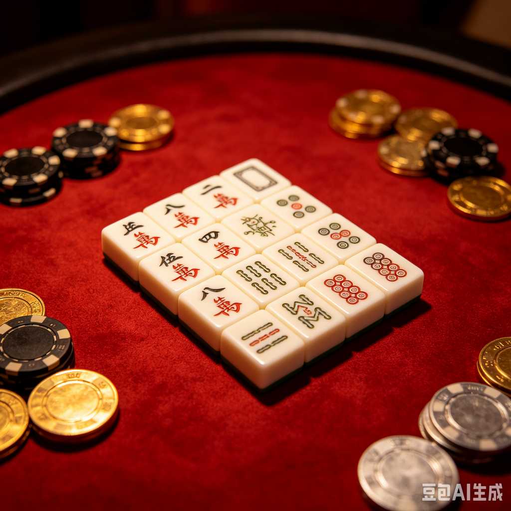minimal text mahjong set